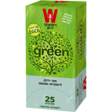 Зеленый чай с лемонграссом и мятой Wissotzky Green tea with lemongrass & mint Wissotzky 25 пак*1.5 гр